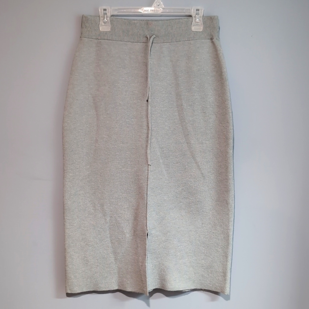 Spanner Knit Sweatshirt Skirt Atlantis  Iceberg Blue/ Gray Size Medium